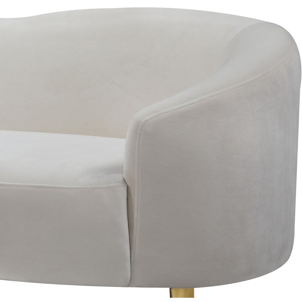Ritz Cream Velvet Sofa