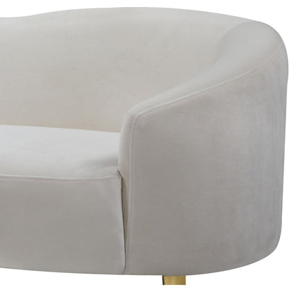 Ritz Cream Velvet Sofa