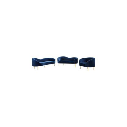 Ritz Navy Velvet Sofa