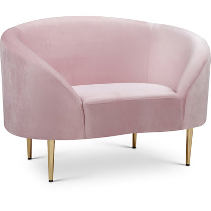 Ritz Pink Velvet Chair