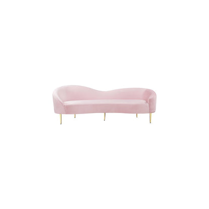 Ritz Pink Velvet Sofa