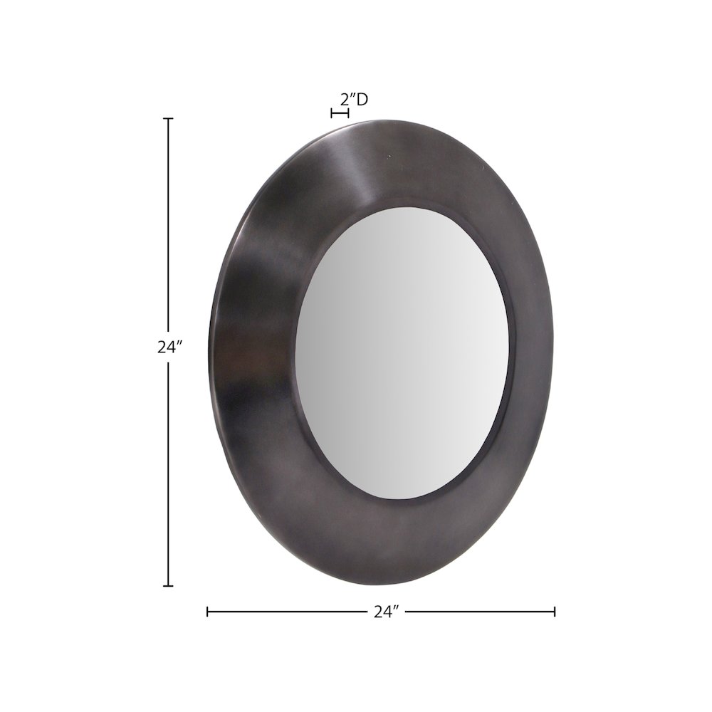 Sphere Black Iron Mirror