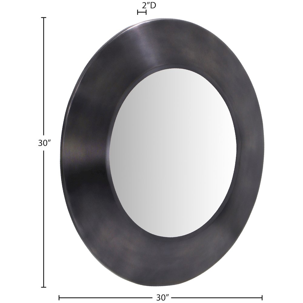 Sphere Black Iron Mirror