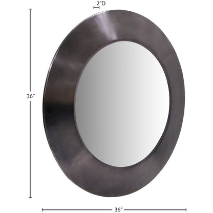 Sphere Black Iron Mirror