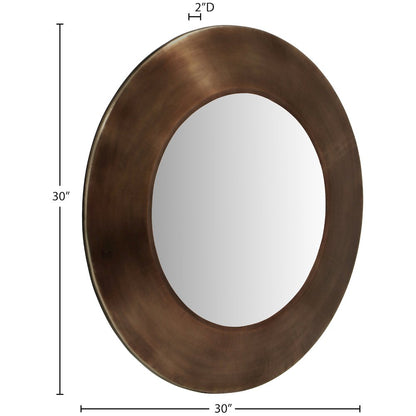 Sphere Brown Iron Mirror