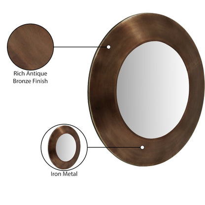 Sphere Brown Iron Mirror