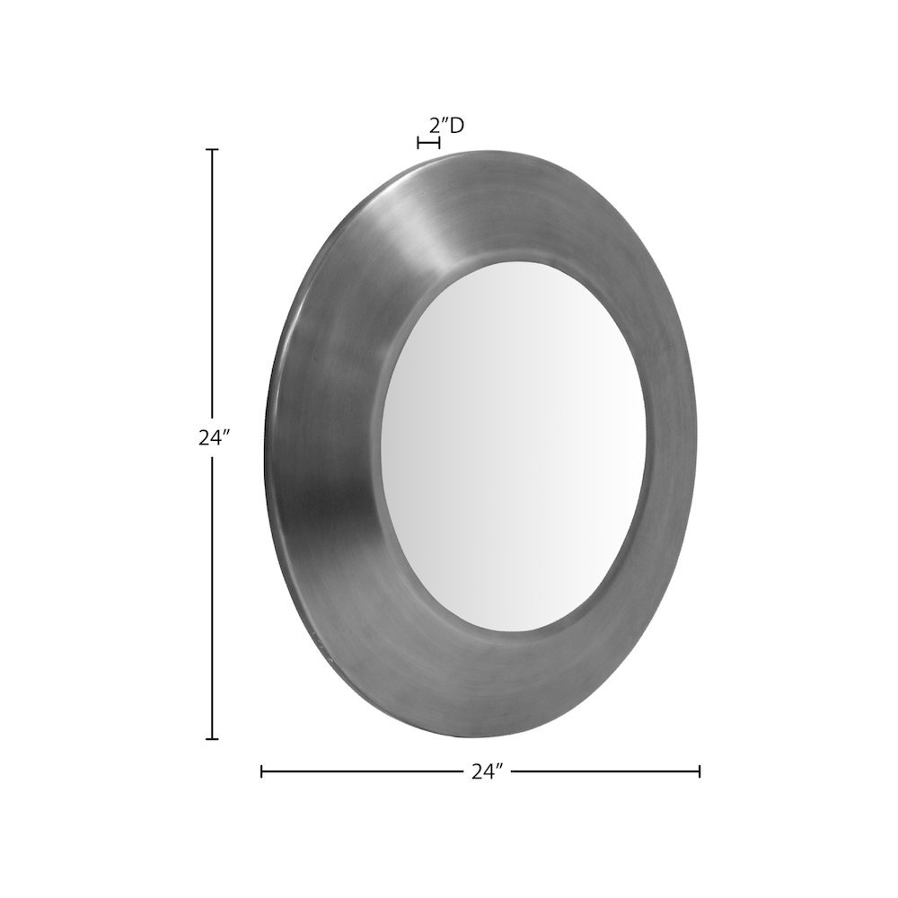 Sphere Silver Iron Mirror