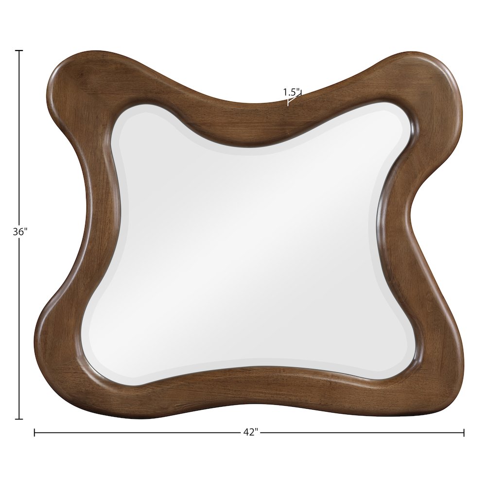 Verra Brown Solid Wood Mirror