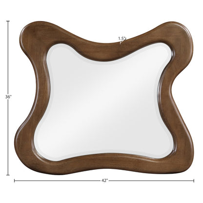 Verra Brown Solid Wood Mirror