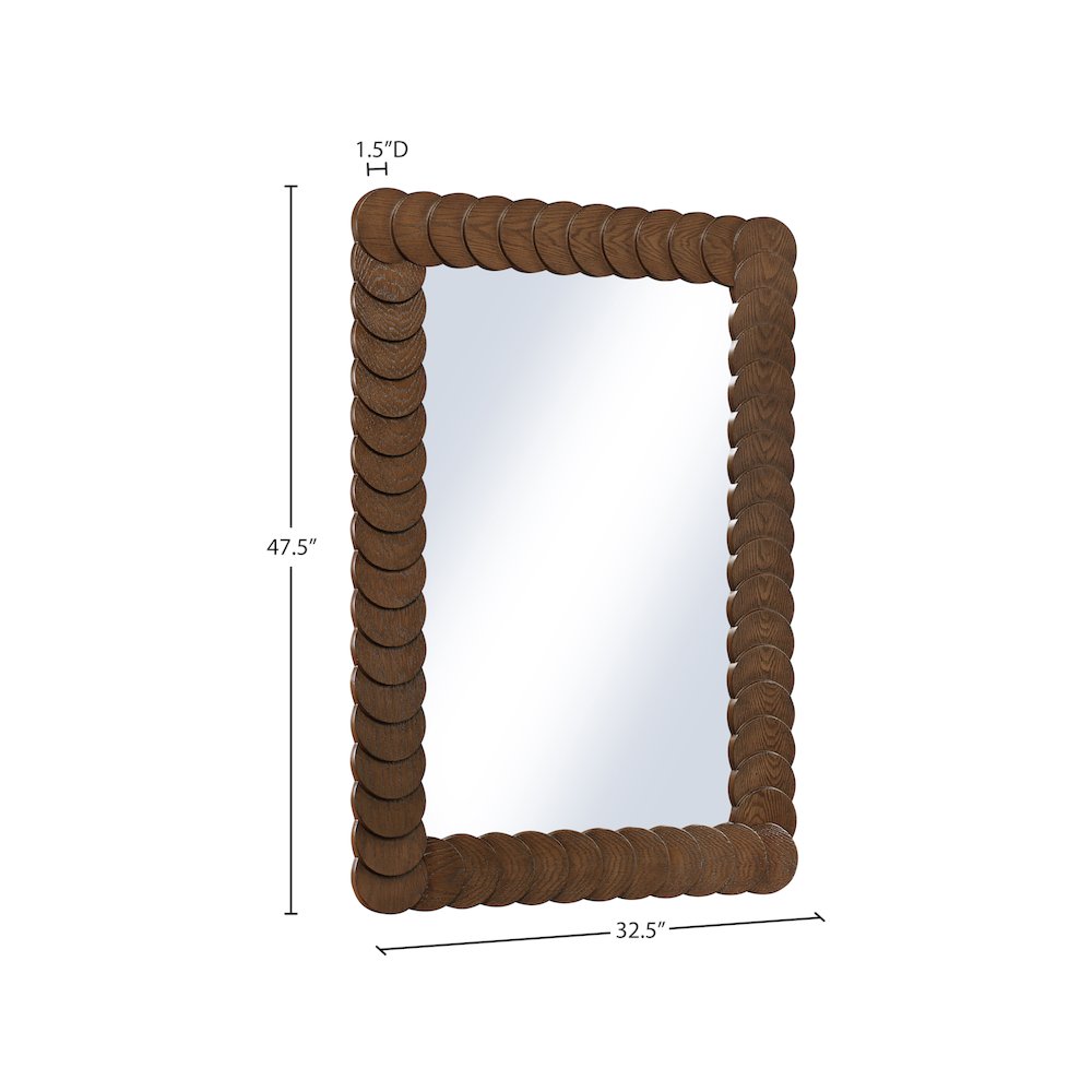 Revolve Brown Mirror