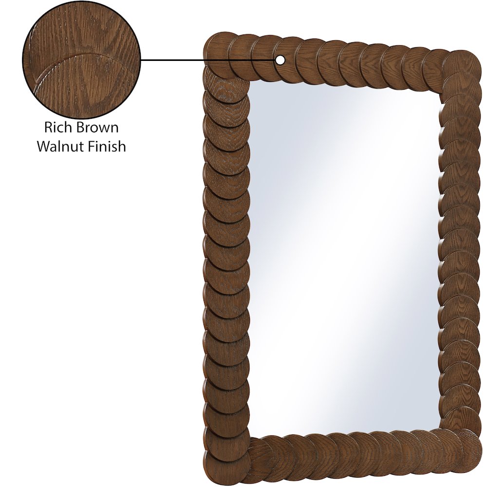 Revolve Brown Mirror