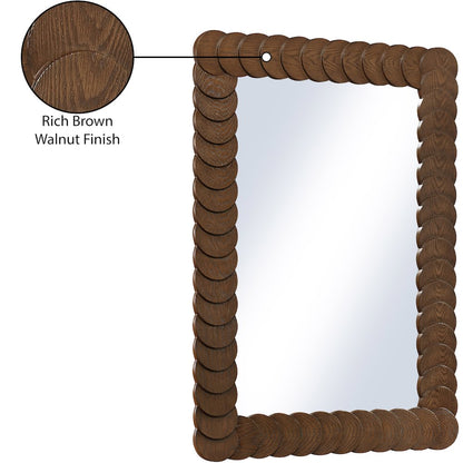 Revolve Brown Mirror