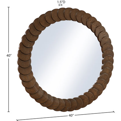 Revolve Brown Mirror