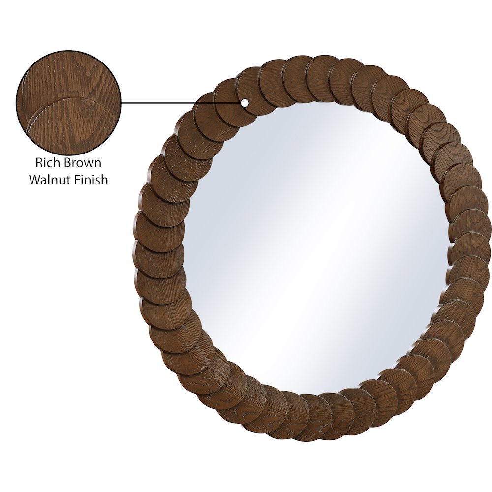 Revolve Brown Mirror