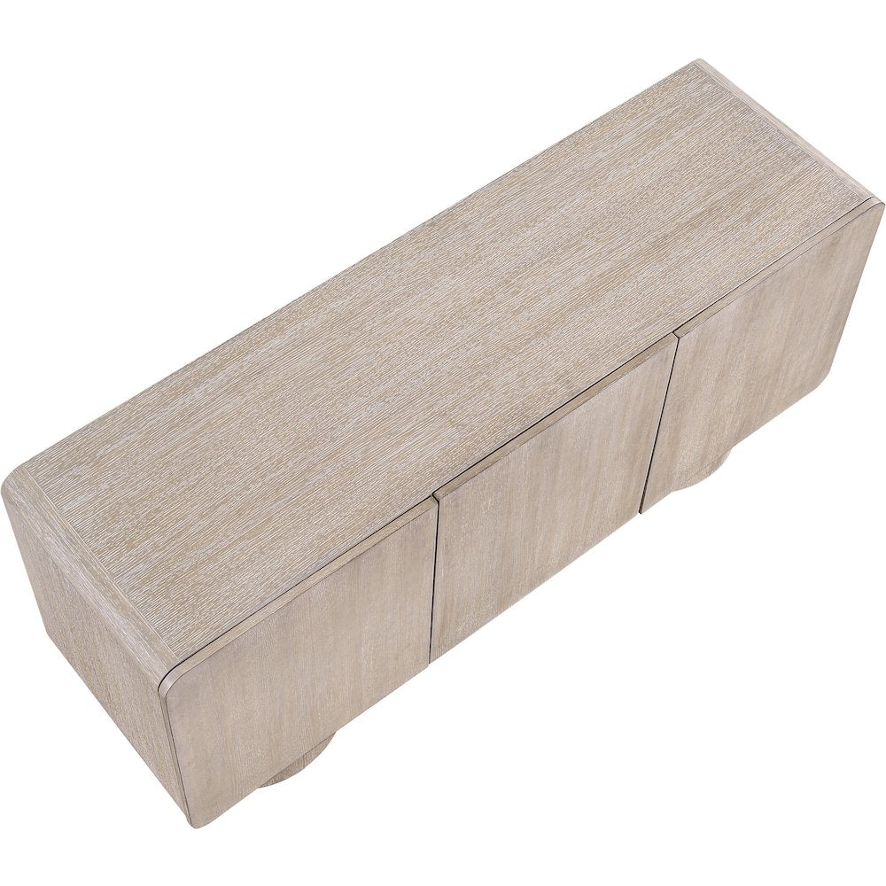 Adagio Natural Solid Wood And Oak Veneer Sideboard/Buffet