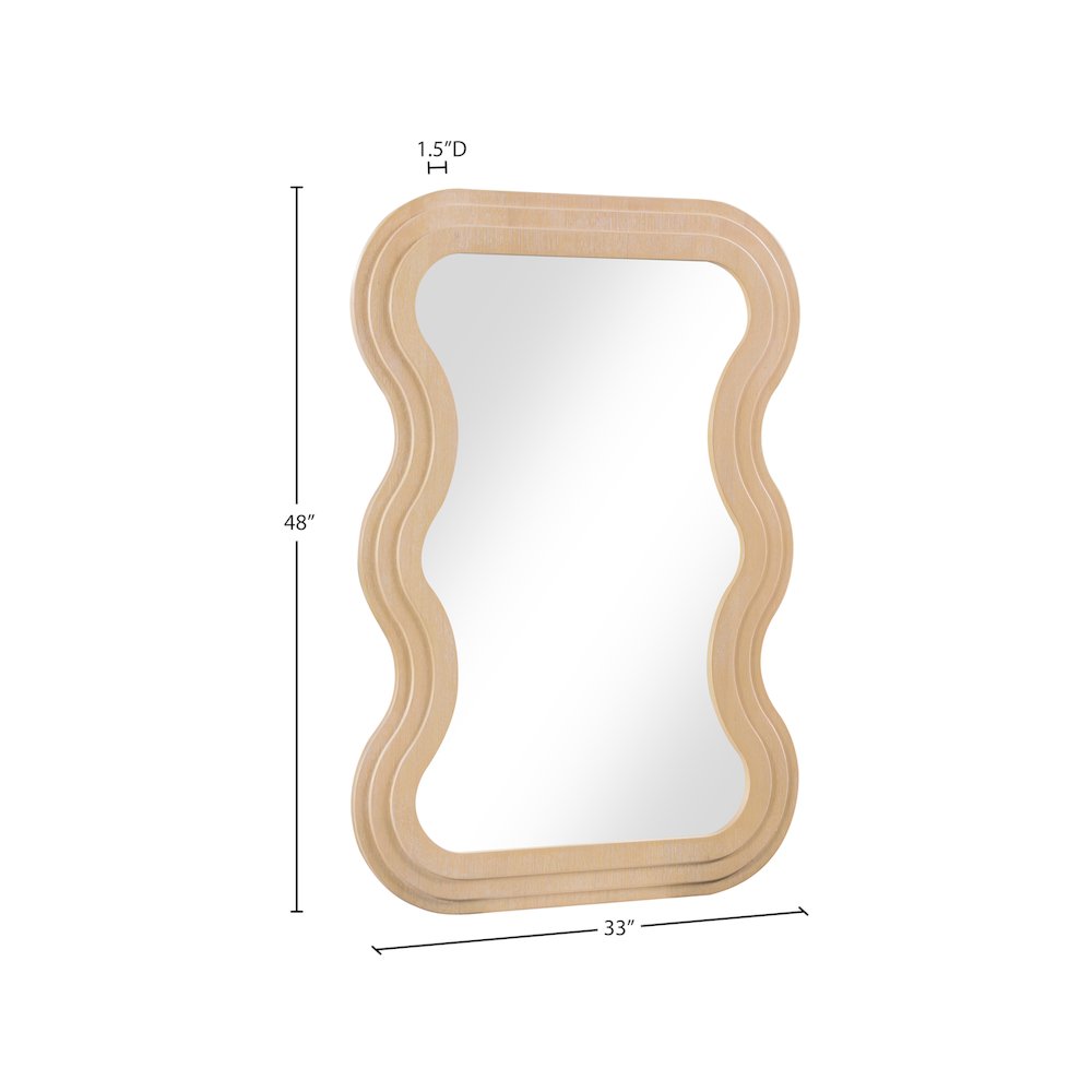 Bellagio Natural Oak Veneer Mirror