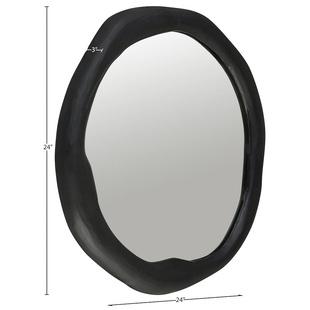 Armada Black Aluminum Mirror