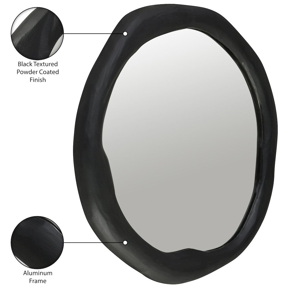 Armada Black Aluminum Mirror