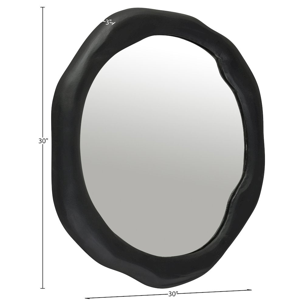 Armada Black Aluminum Mirror