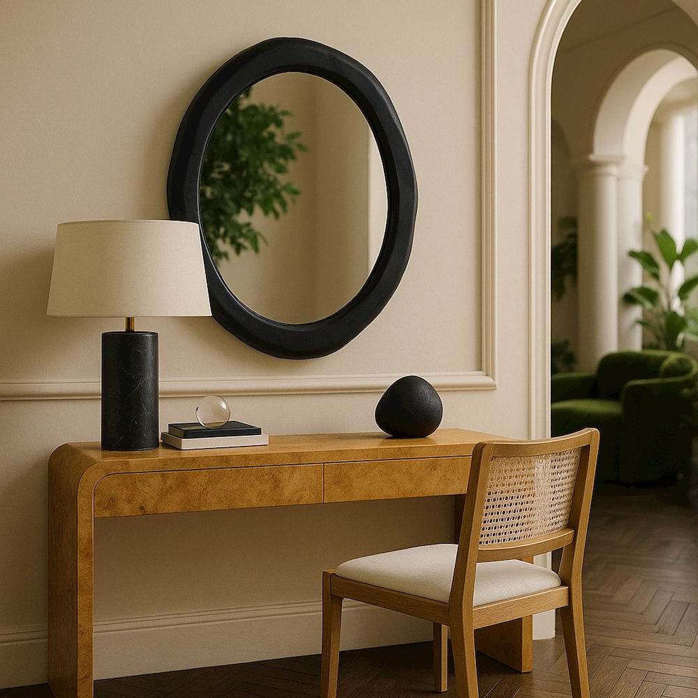 Armada Black Aluminum Mirror