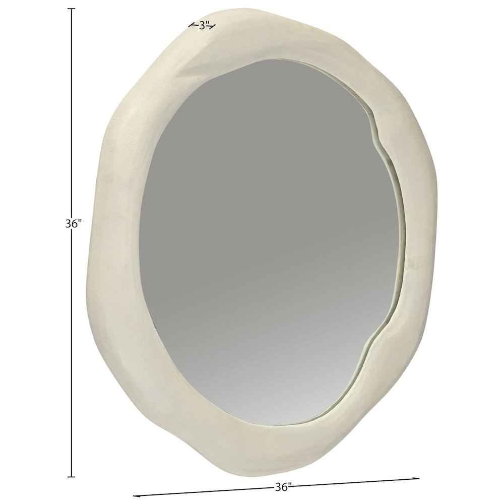 Armada Cream Aluminum Mirror