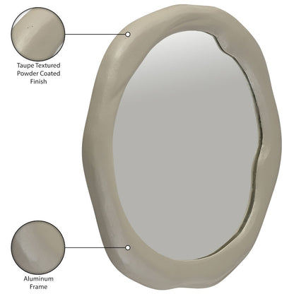 Armada Taupe Aluminum Mirror