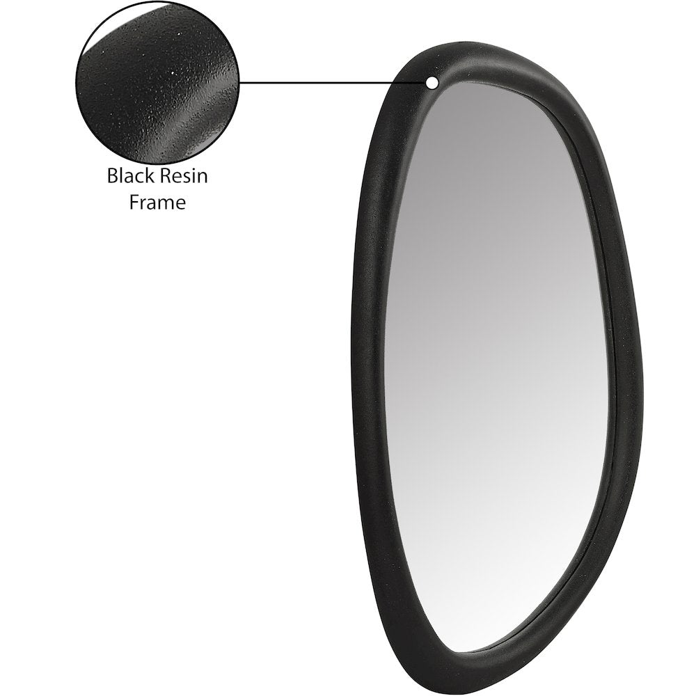 Holland Black Polyresin Mirror