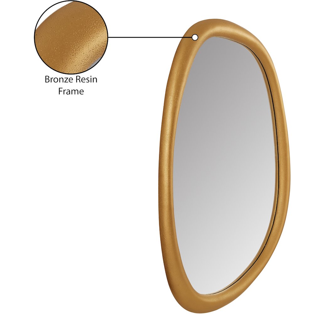 Holland Brass Polyresin Mirror