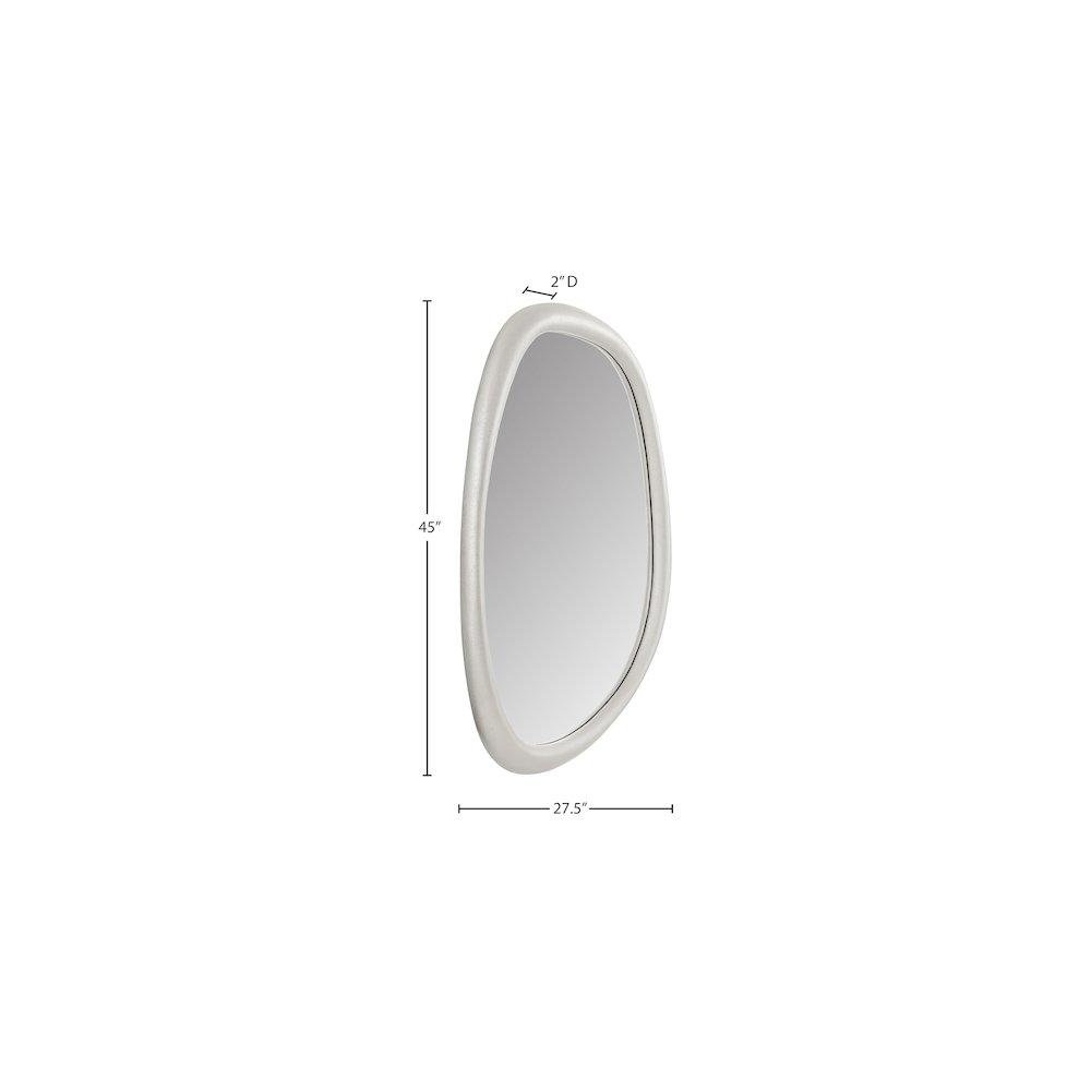 Holland White Polyresin Mirror