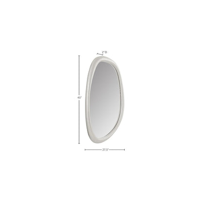 Holland White Polyresin Mirror