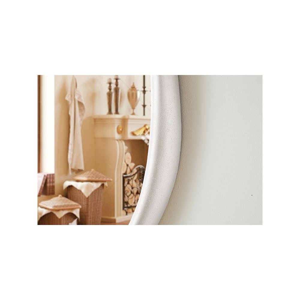 Holland White Polyresin Mirror
