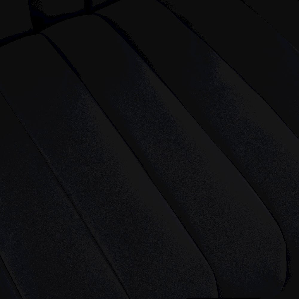 Rummi Black Velvet Performance Fabric Upholstered Modular Chair