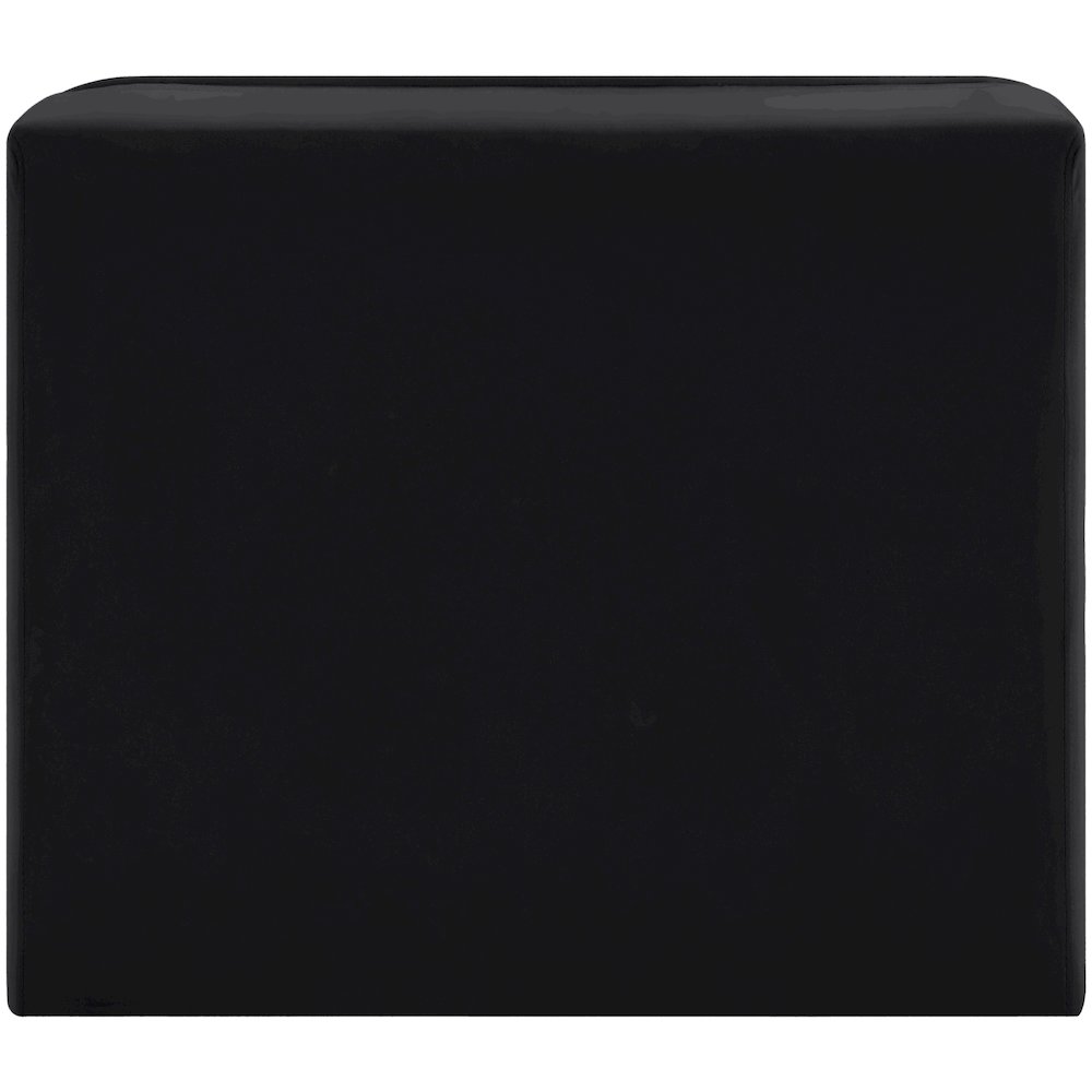 Rummi Black Velvet Performance Fabric Upholstered Modular Chair