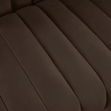 Rummi Brown Velvet Performance Fabric Upholstered Modular Chair