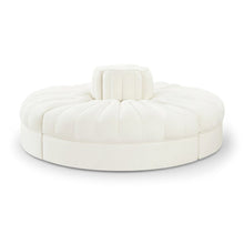 Rummi Cream Velvet Performance Fabric Upholstered 4pc. Modular Sofa