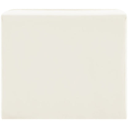 Rummi Cream Velvet Performance Fabric Upholstered Modular Chair