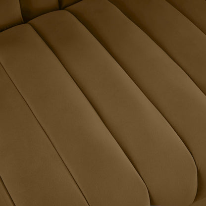 Rummi Saddle Velvet Performance Fabric Upholstered Modular Chair