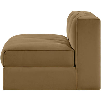 Rummi Saddle Velvet Performance Fabric Upholstered Modular Chair