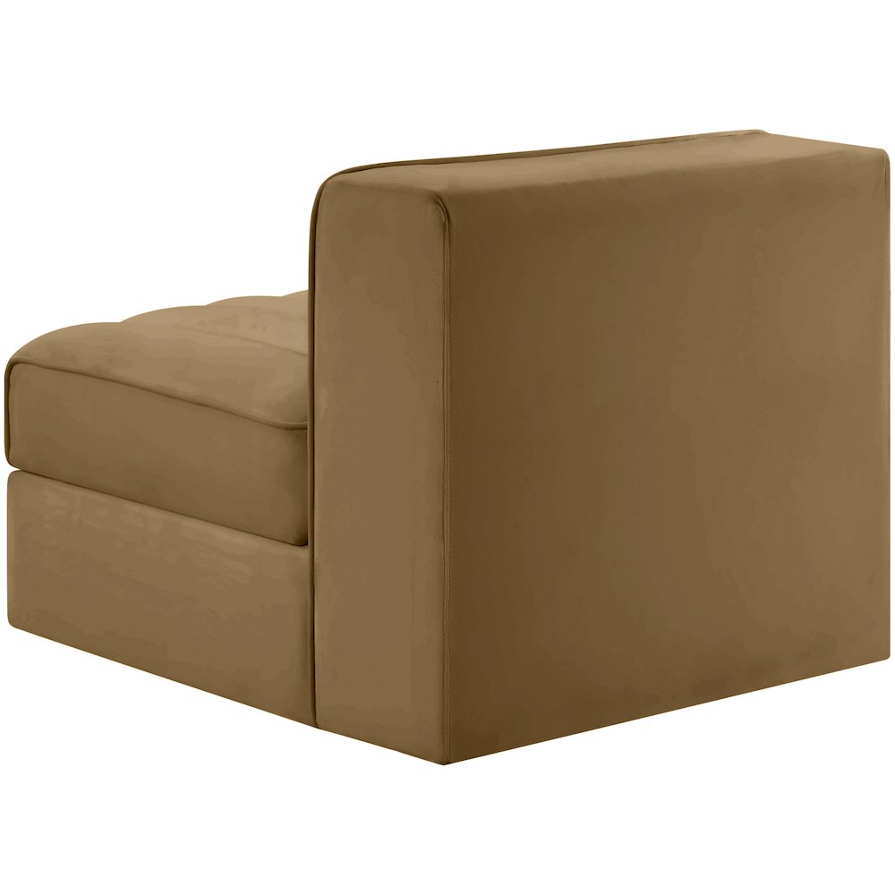 Rummi Saddle Velvet Performance Fabric Upholstered Modular Chair