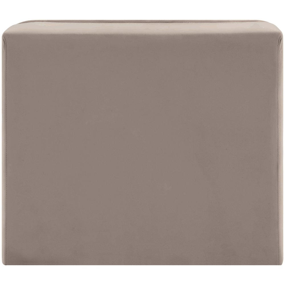 Rummi Taupe Velvet Performance Fabric Upholstered Modular Chair