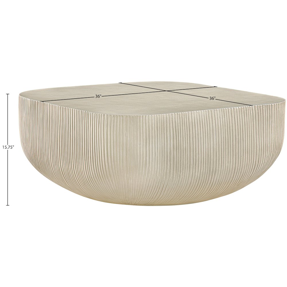 Sonara Beige Concrete Indoor/Outdoor Coffee Table