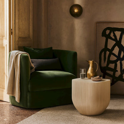 Sonara Beige Concrete Indoor/Outdoor End Table