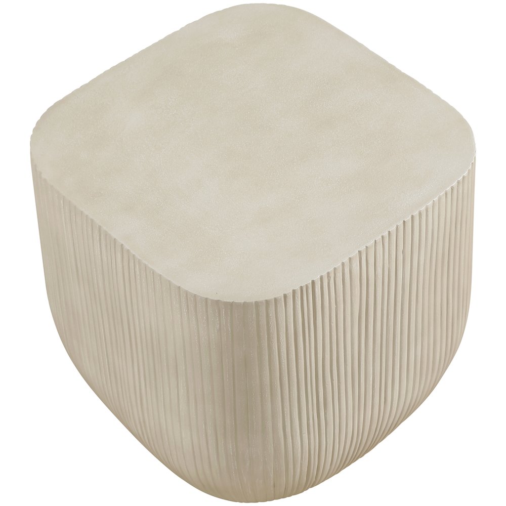 Sonara Beige Concrete Indoor/Outdoor End Table