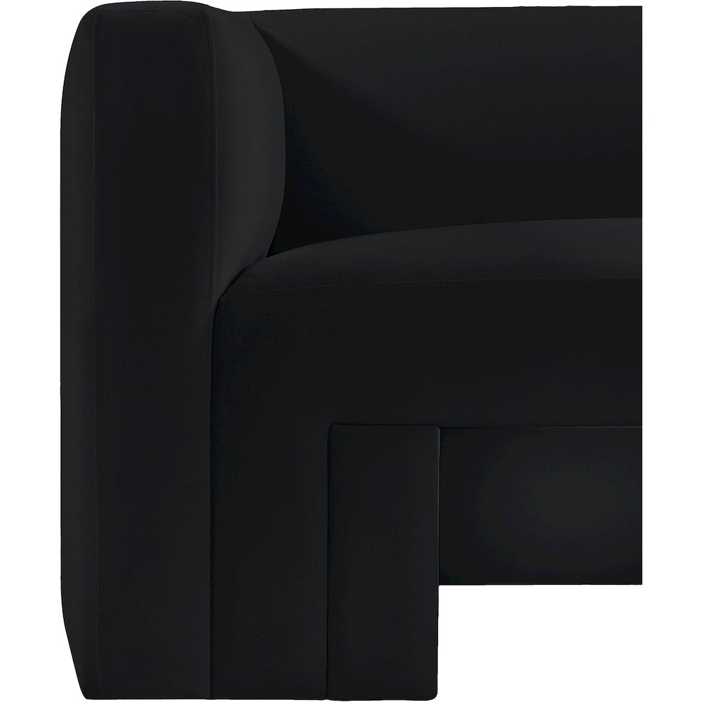 Henson Black Velvet Chair