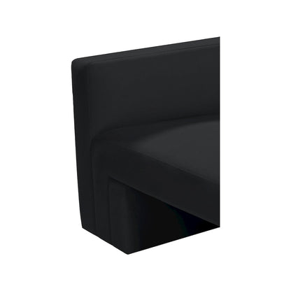 Henson Black Velvet Loveseat