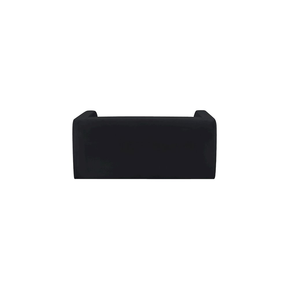 Henson Black Velvet Loveseat
