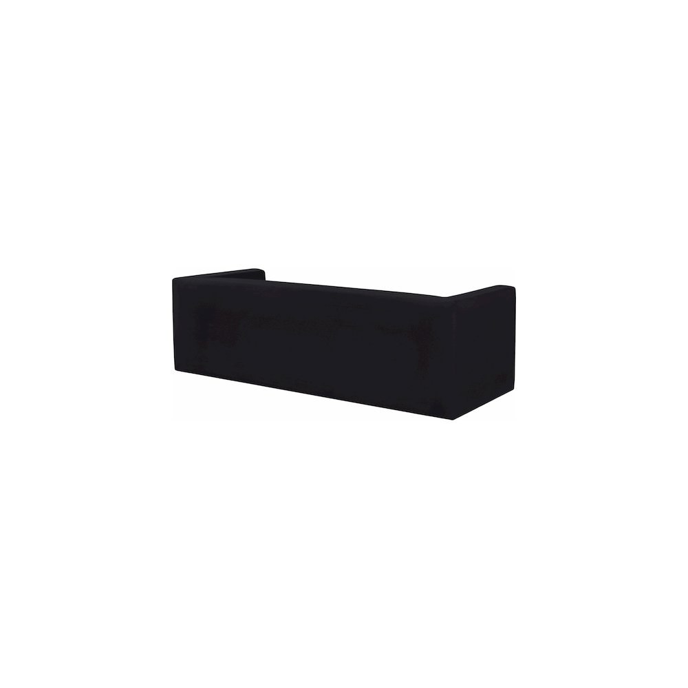 Henson Black Velvet Sofa