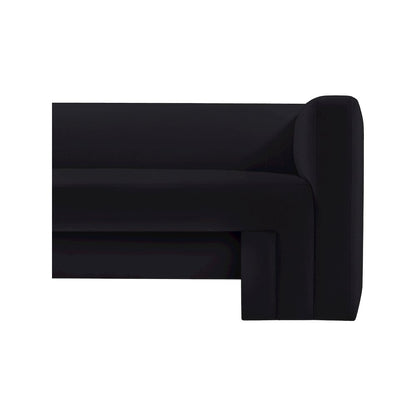 Henson Black Velvet Sofa