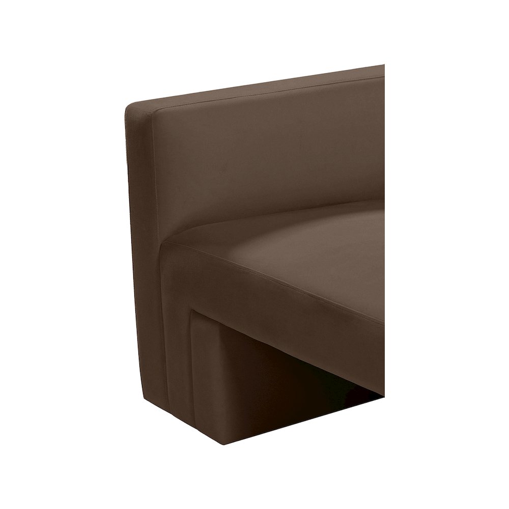 Henson Brown Velvet Sofa