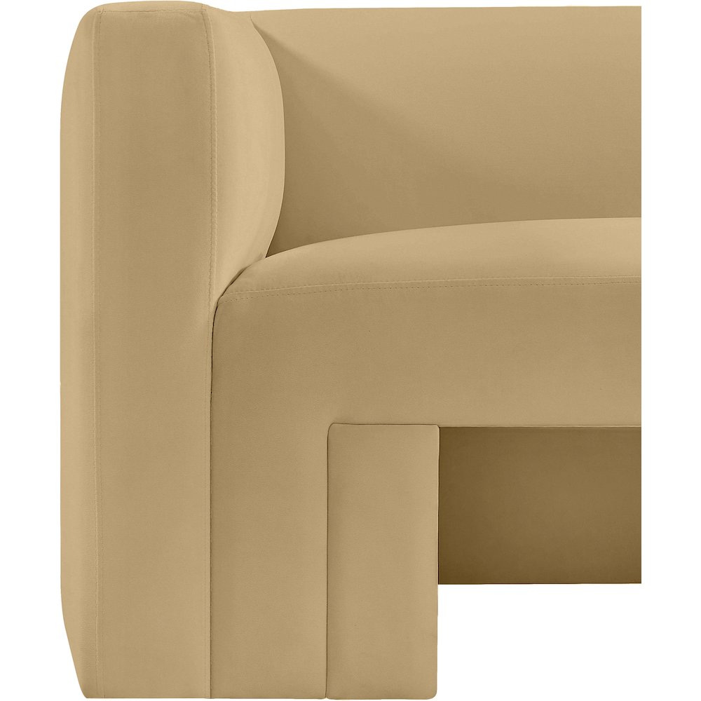 Henson Camel Velvet Sofa